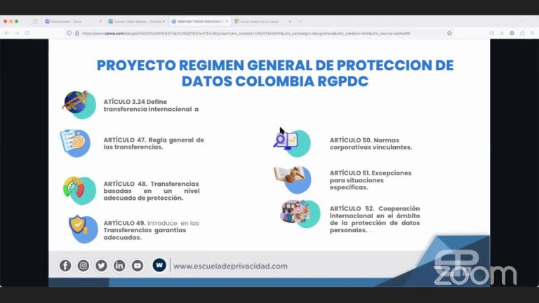 Marco Legal Espa&ntilde;ol para Transferencias Internacionales de Datos